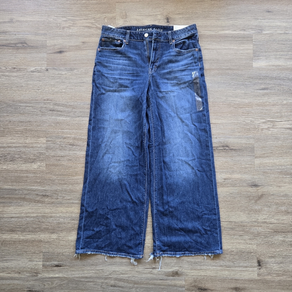 American Eagle Outfitters Dreamy Drape Wide Leg Baggy Jeans NWT